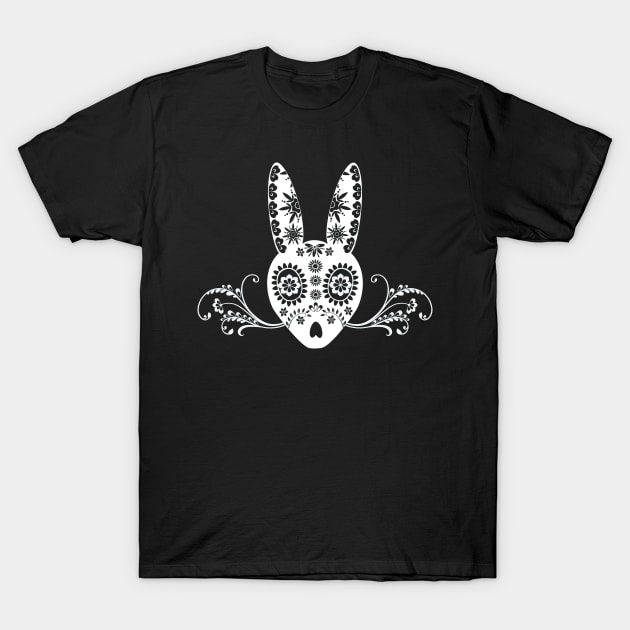 Sugar Skull Bunny T-Shirt by BunWear